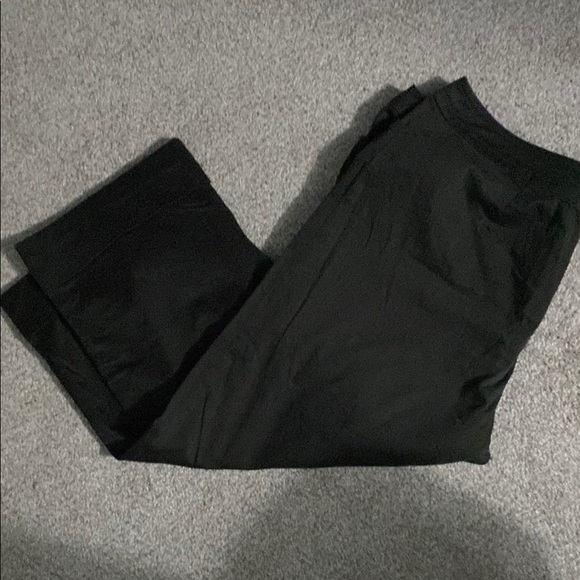 Pantology Pants - Pantology Brown-black Cuffed Cropped Pants